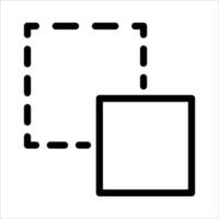 Square and rectangle icon illustration vector