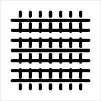A black and white square with a row of dots vector