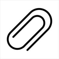 A paper clip icon on a white background vector