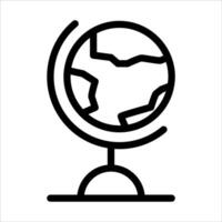 Globe icon illustration isolated on white background vector