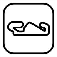 The circuit line icon vector