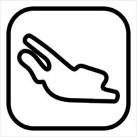 A black and white icon of a person laying on the ground vector