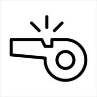 A whistle icon on a white background vector
