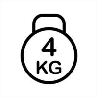 A black and white image of a weight scale vector