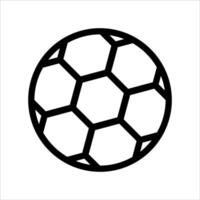A soccer ball icon on a white background vector