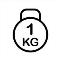 The weight scale icon is shown on a white background vector