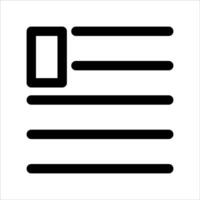 A simple icon of a document on a white background vector