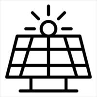 A solar panel with a sun on it vector