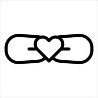 A black and white image of a heart with two hands vector