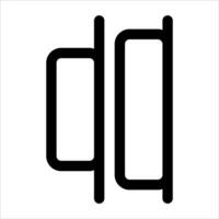 A black and white image of a door with a handle vector