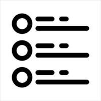 A black and white icon of three check boxes vector