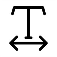 A black and white sign with an arrow pointing to the left vector