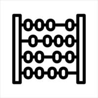 An abacus icon on a white background vector
