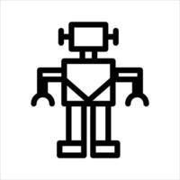 A robot icon on a white background vector
