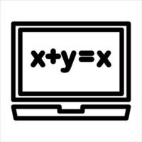 A laptop with the word xy written on it vector
