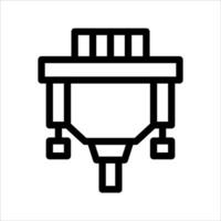A black and white icon of a valve vector