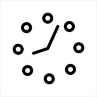 A clock icon with circles around it vector