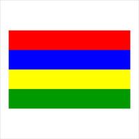 el bandera de Mauricio es mostrado en esta imagen vector