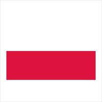 The flag of poland vector