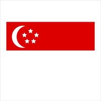 The flag of singapore vector
