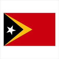 The flag of timor leste vector