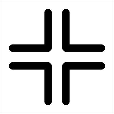 Cross symbol icon illustration