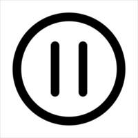 A black and white icon of a two - sided button vector