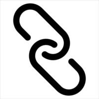 A link icon with a chain vector