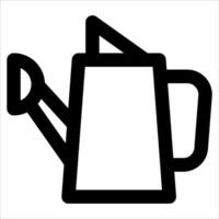 A watering can icon on a white background vector