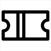 A black and white image of a ticket vector