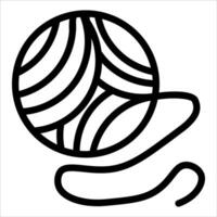 A ball of yarn and a thread icon vector