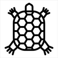 A turtle icon on a white background vector