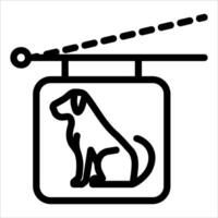 A dog is sitting on a lift in a box vector