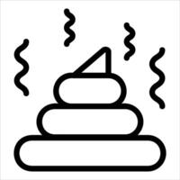 A black and white image of a pile of poop vector