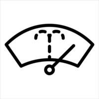A black and white illustration of a gauge vector