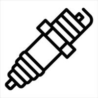 Spark plug icon vector