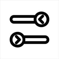 Two black and white icons of a pair of scissors vector