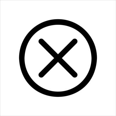 No x icon illustration
