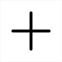 A cross symbol on a white background vector