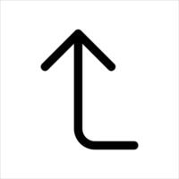A black and white arrow pointing up and down vector