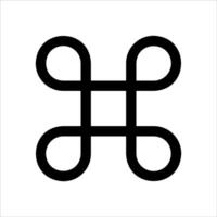 A simple icon of a cross with two lines vector