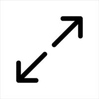 Arrows pointing in opposite directions on a white background vector