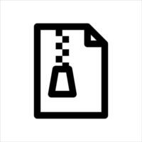 A file icon with a key attached to it vector
