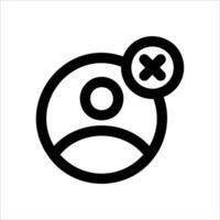 A black and white icon of a cross and a frown vector