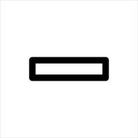 A black and white icon of a bar vector