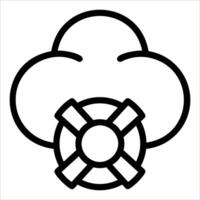 A cloud with a heart on it vector