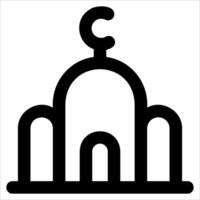 A mosque icon with a c in the middle vector