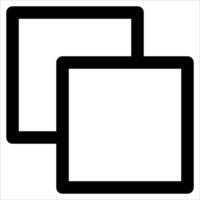 Two square boxes with black lines on them vector