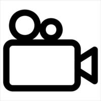 A camera icon with a white background vector