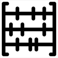 A black and white image of a musical keyboard vector